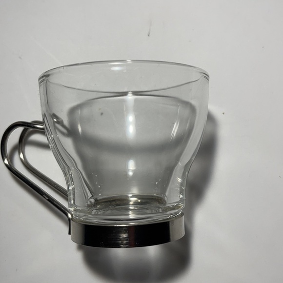 Bormioli Rocco Verdi Espresso Cup W/ Stainless Steel Handle Set of 4 Gift Boxed - Picture 11 of 14